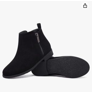 Harvest Land Girl Kids Ankle Side Zipper Boots Low heel Short Youth Size 5